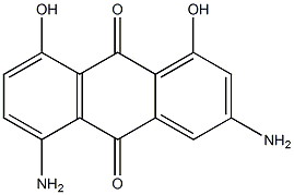 3,5-Diamino-1,8-dihydroxyanthraquinone Struktur
