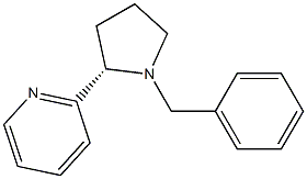 2-[(2S)-1-ベンジルピロリジン-2-イル]ピリジン 化学構造式