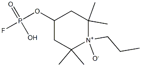 Fluoridophosphoric acid propyl[(2,2,6,6-tetramethylpiperidine 1-oxide)-4-yl] ester 结构式