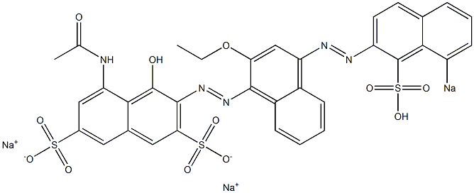 5-Acetylamino-3-[[2-ethoxy-4-[(8-sodiosulfo-2-naphthalenyl)azo]-1-naphthalenyl]azo]-4-hydroxynaphthalene-2,7-disulfonic acid disodium salt