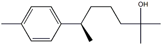 [R,(-)]-2-Methyl-6-p-tolyl-2-heptanol Struktur