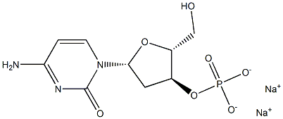 2'-Deoxycytidine 3'-phosphoric acid disodium salt Structure