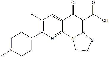 7-Fluoro-1,2-dihydro-8-(4-methyl-1-piperazinyl)-5-oxo-3-thia-9,9b-diaza-5H-benz[e]indene-4-carboxylic acid