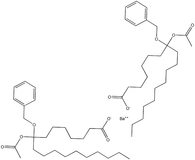 Bis(8-benzyloxy-8-acetyloxystearic acid)barium salt