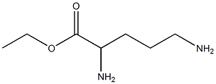 2,5-Diaminopentanoic acid ethyl ester Structure
