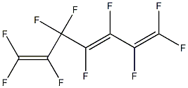 1,1,2,3,4,5,5,6,7,7-デカフルオロ-1,3,6-ヘプタトリエン 化学構造式