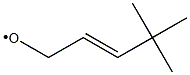 (E)-4,4-Dimethyl-2-pentenoyl radical Struktur