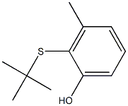 2-(tert-Butylthio)-3-methylphenol Structure