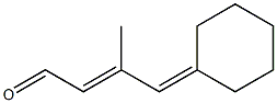 (2E)-4-シクロヘキシリデン-3-メチル-2-ブテン-1-アール 化学構造式