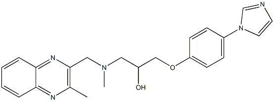 2-[4-(1H-Imidazol-1-yl)phenoxy]-1-[[N-(3-methyl-2-quinoxalinylmethyl)methylamino]methyl]ethanol
