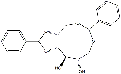 1-O,6-O:4-O,5-O-Dibenzylidene-D-glucitol Struktur