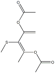 2,4-Diacetoxy-3-methylthio-1,3-pentadiene 结构式