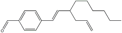4-[(E)-3-Hexyl-1,5-hexadienyl]benzaldehyde Structure