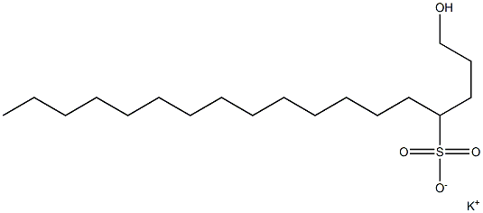 1-Hydroxyoctadecane-4-sulfonic acid potassium salt
