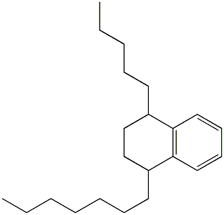 1-Heptyl-4-pentyl-1,2,3,4-tetrahydronaphthalene 结构式