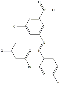 2-Acetyl-2'-(3-chloro-5-nitrophenylazo)-5'-methoxyacetanilide