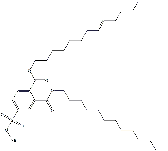 4-(Sodiosulfo)phthalic acid di(8-tridecenyl) ester 结构式
