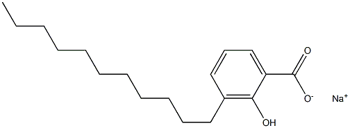 3-Undecyl-2-hydroxybenzoic acid sodium salt Structure