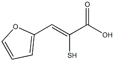 2-Mercapto-3-(2-furyl)propenoic acid Struktur