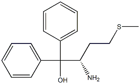(-)-[(S)-1-Amino-3-(methylthio)propyl]diphenylmethanol Struktur