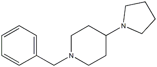 1-(フェニルメチル)-4-(1-ピロリジニル)ピペリジン 化学構造式
