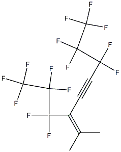 6,6,7,7,8,8,8-Heptafluoro-3-(heptafluoropropyl)-2-methyl-2-octen-4-yne Struktur
