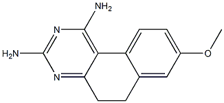 1,3-Diamino-8-methoxy-5,6-dihydrobenzo[f]quinazoline Structure