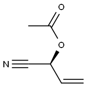 Acetic acid [(S)-1-cyano-2-propenyl] ester Structure