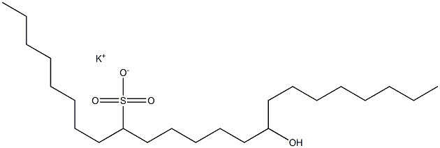 15-Hydroxytricosane-9-sulfonic acid potassium salt|