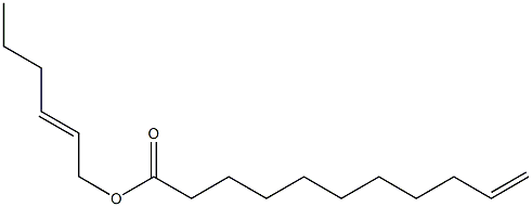 10-ウンデセン酸2-ヘキセニル 化学構造式