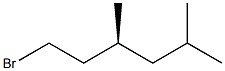 [S,(+)]-1-ブロモ-3,5-ジメチルヘキサン 化学構造式