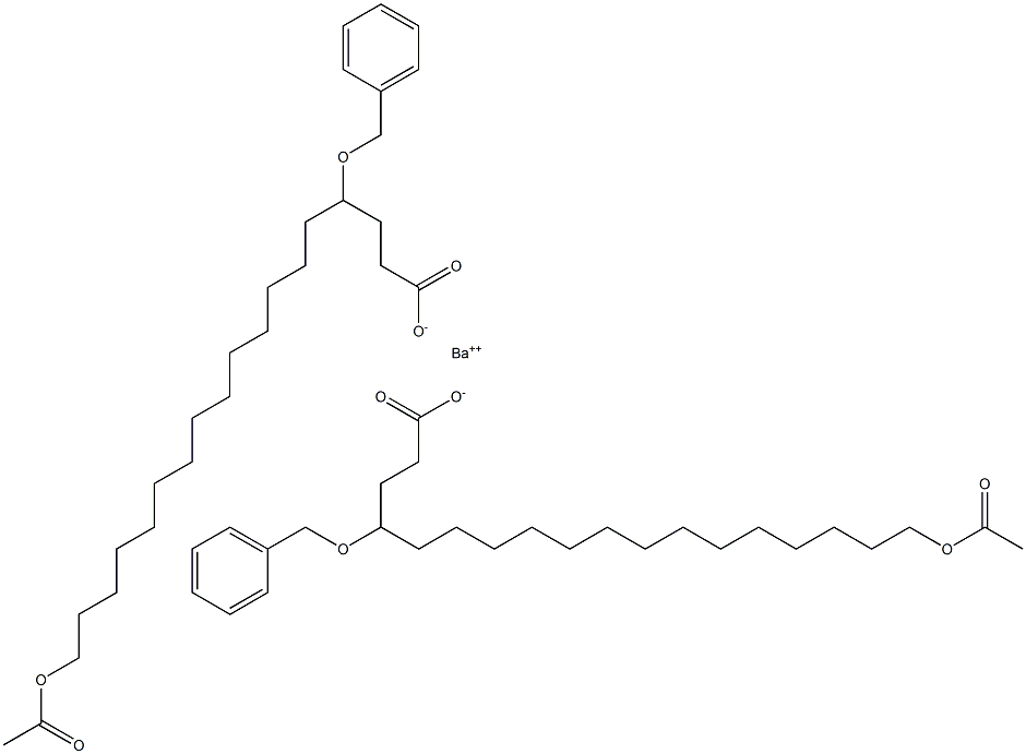 Bis(4-benzyloxy-18-acetyloxystearic acid)barium salt