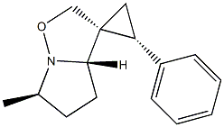(3R,3aS,6R,2'R)-6-Methyl-2'-phenyl-3a,4,5,6-tetrahydrospiro[pyrrolo[1,2-b]isoxazole-3(2H),1'-cyclopropane] 结构式