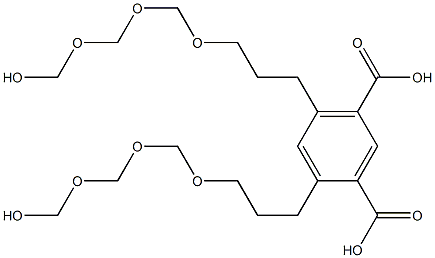 4,6-Bis(9-hydroxy-4,6,8-trioxanonan-1-yl)isophthalic acid Structure