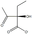 (R)-2-Ethyl-2-hydroxy-3-oxobutyric acid anion Struktur