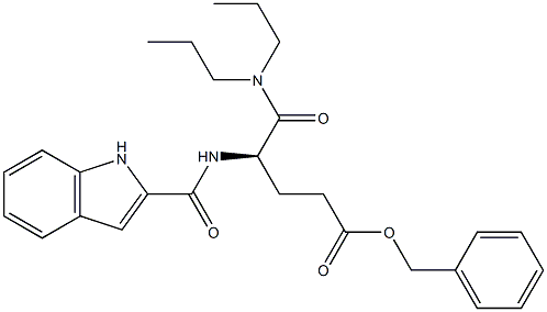 (R)-5-(Dipropylamino)-4-[((1H-indol-2-yl)carbonyl)amino]-5-oxopentanoic acid benzyl ester