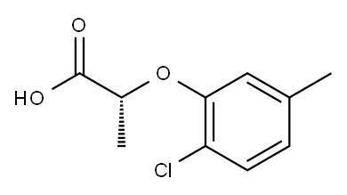 [R,(+)]-2-[(6-Chloro-m-tolyl)oxy]propionic acid Struktur