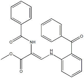(Z)-3-[(2-Benzoylphenyl)amino]-2-(benzoylamino)acrylic acid methyl ester