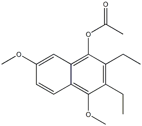1-Acetoxy-2-ethyl-3-ethyl-4-methoxy-7-methoxynaphthalene