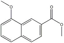 8-メトキシ-2-ナフトエ酸メチル 化学構造式