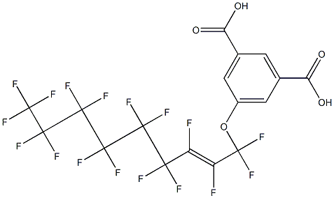 5-[(Heptadecafluoro-2-nonenyl)oxy]isophthalic acid Structure