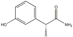 [R,(-)]-2-(m-Hydroxyphenyl)propionamide 结构式
