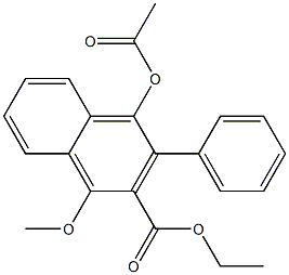 1-Acetoxy-2-phenyl-3-(ethoxycarbonyl)-4-methoxynaphthalene