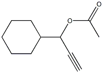 酢酸1-シクロヘキシル-2-プロピニル 化学構造式