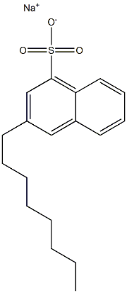 3-Octyl-1-naphthalenesulfonic acid sodium salt Structure