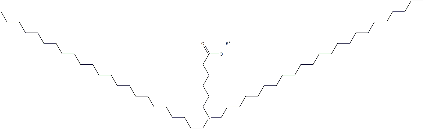 6-(Ditricosylamino)hexanoic acid potassium salt Structure
