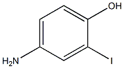 4-アミノ-2-ヨードフェノール 化学構造式