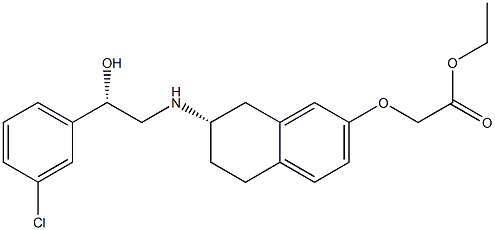 (7S)-5,6,7,8-Tetrahydro-7-[[(S)-2-hydroxy-2-(3-chlorophenyl)ethyl]amino]-2-[(ethoxycarbonyl)methoxy]naphthalene