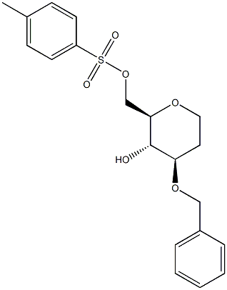 3-O-Benzyl-6-O-tosyl-1,2-dideoxy-D-glucopyranose Structure