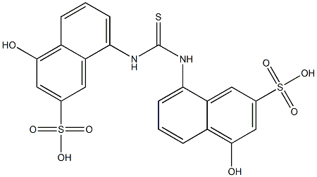 8,8'-Thioureylenebis(4-hydroxy-2-naphthalenesulfonic acid) Structure